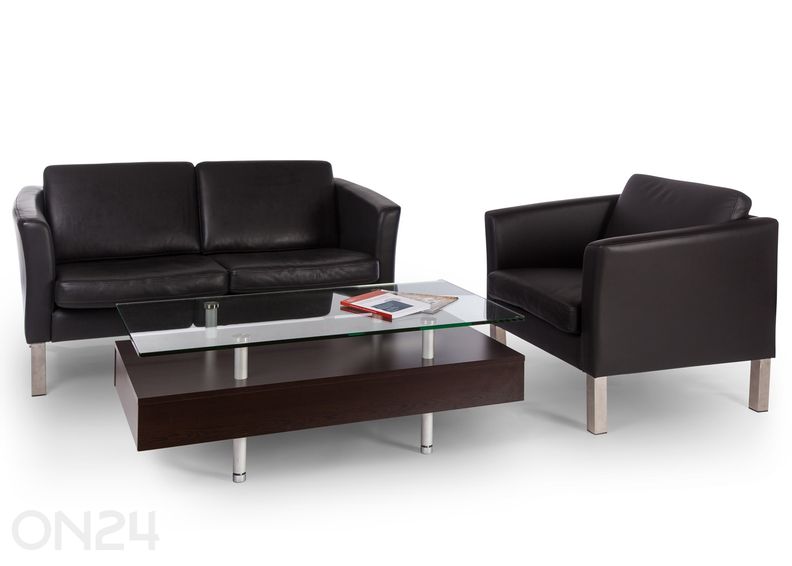 Кожаный 2-местный диван Boss увеличить