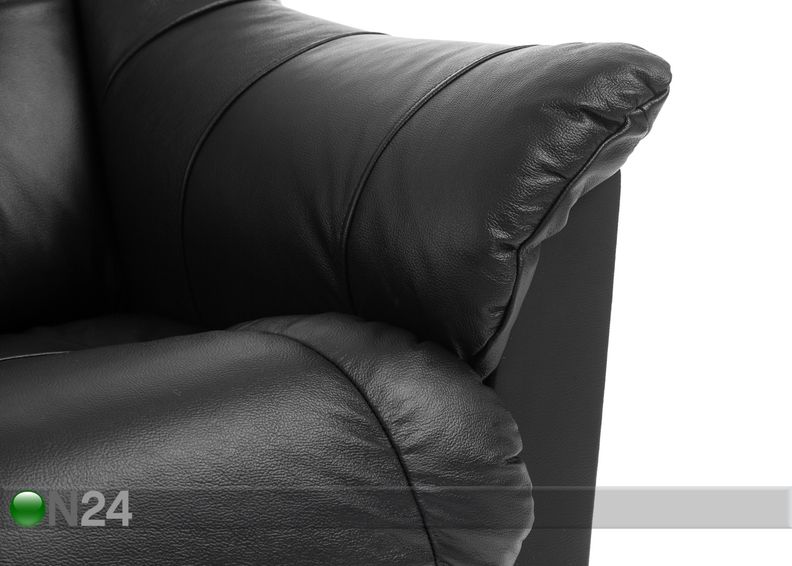 Кожаный 3-местный диван Mann увеличить