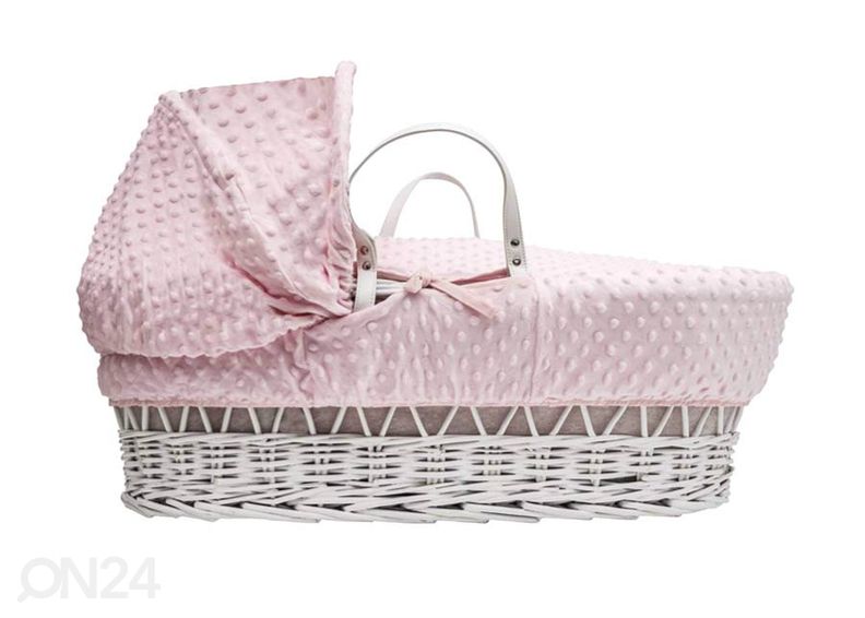Колыбель "Roosa minky" на белой плетёной корзине увеличить