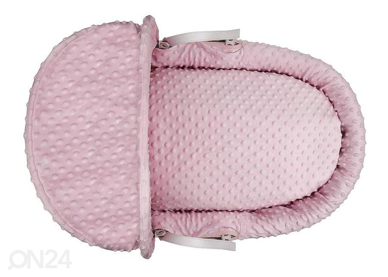 Колыбель "Roosa minky" на белой плетёной корзине увеличить