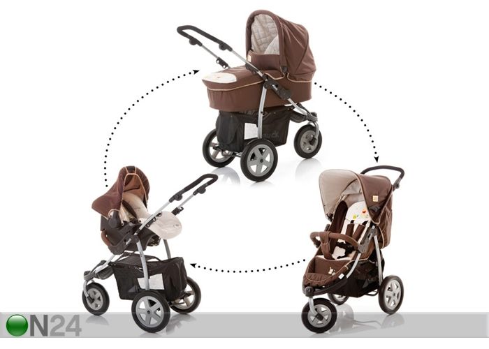 Коляска Viper Trio-Set Pooh Doodle Brown увеличить