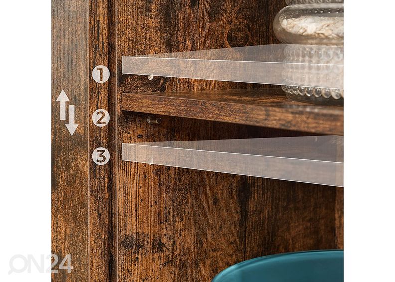 Комод, коричневый/чёрный увеличить