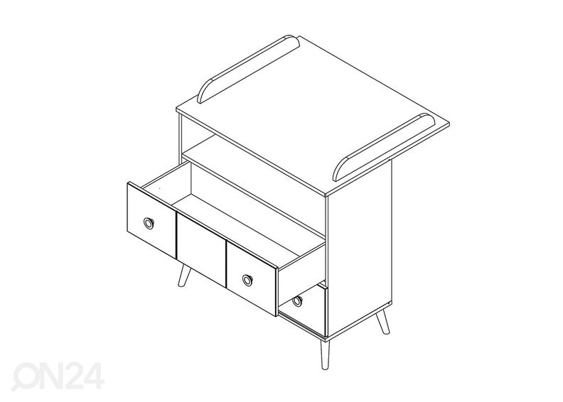 Комод с пеленальным столиком Billund увеличить