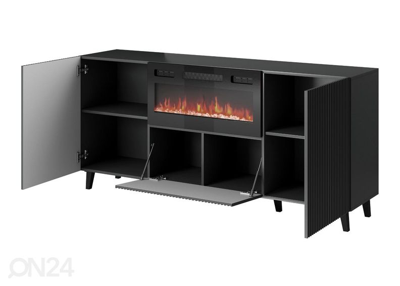 Комод с электрокамином Vamos Grey 181 см увеличить