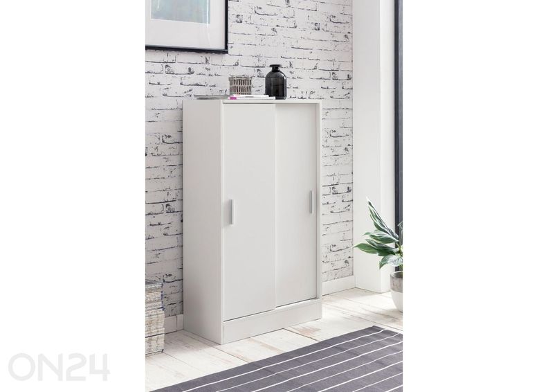 Комод/шкаф с раздвижными дверцами 60 см, белый увеличить