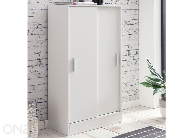 Комод/шкаф с раздвижными дверцами 60 см, белый увеличить