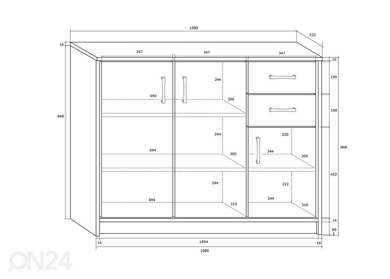 Комод 109 cm увеличить