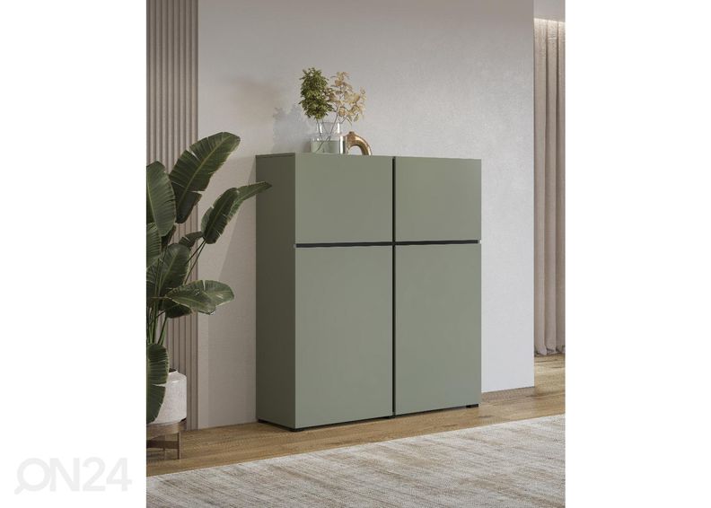 Комод 119 cm, зелёный увеличить