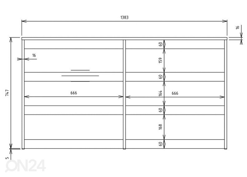 Комод 120 см Roya увеличить