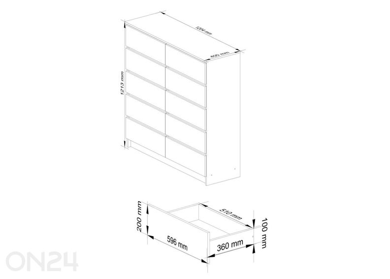 Комод 120 cm увеличить