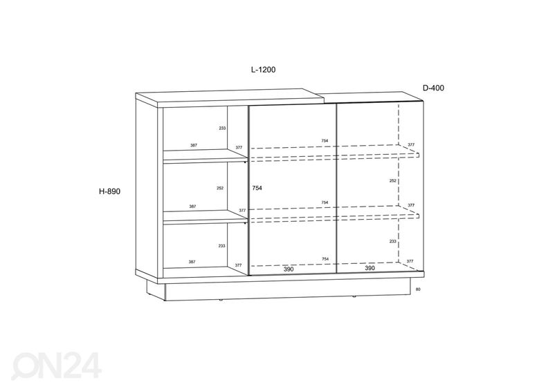 Комод увеличить