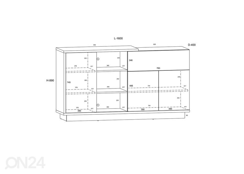 Комод увеличить