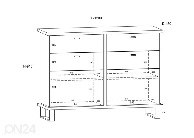 Комод увеличить
