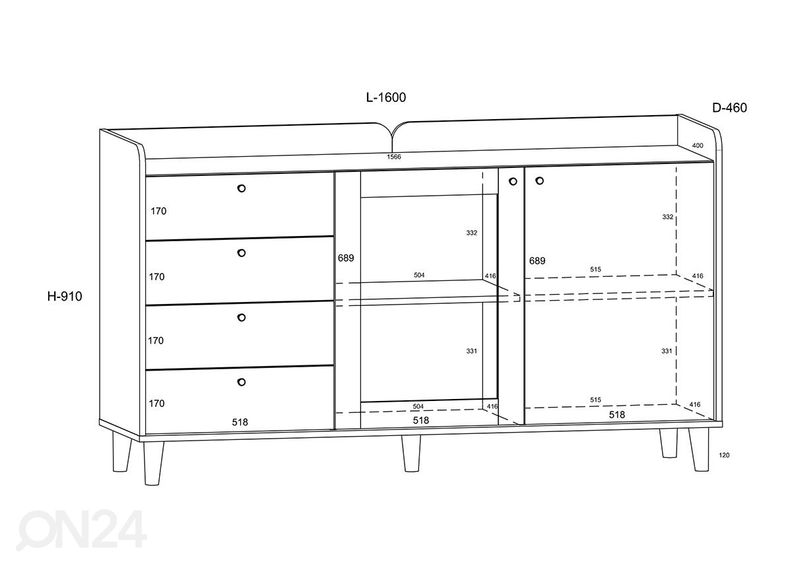 Комод увеличить