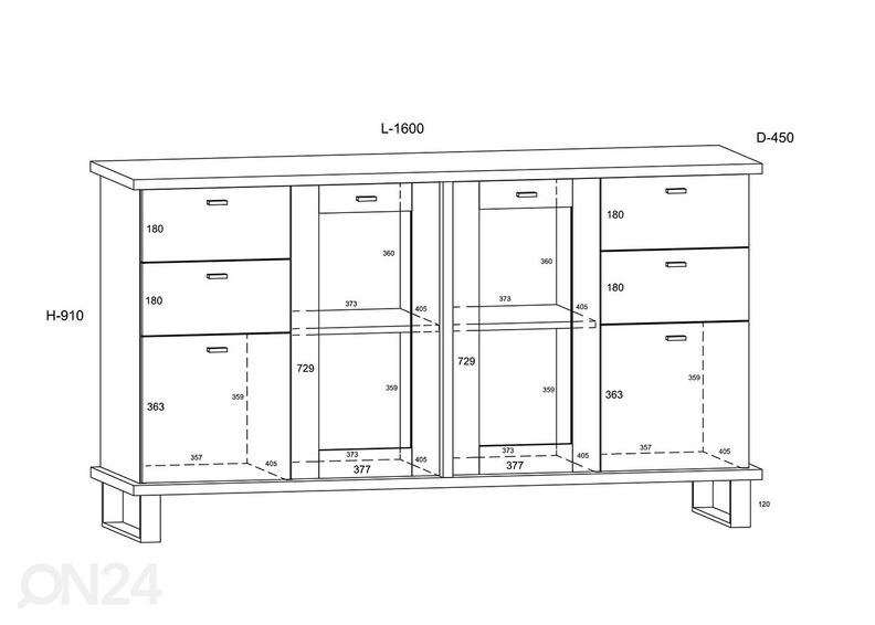 Комод увеличить