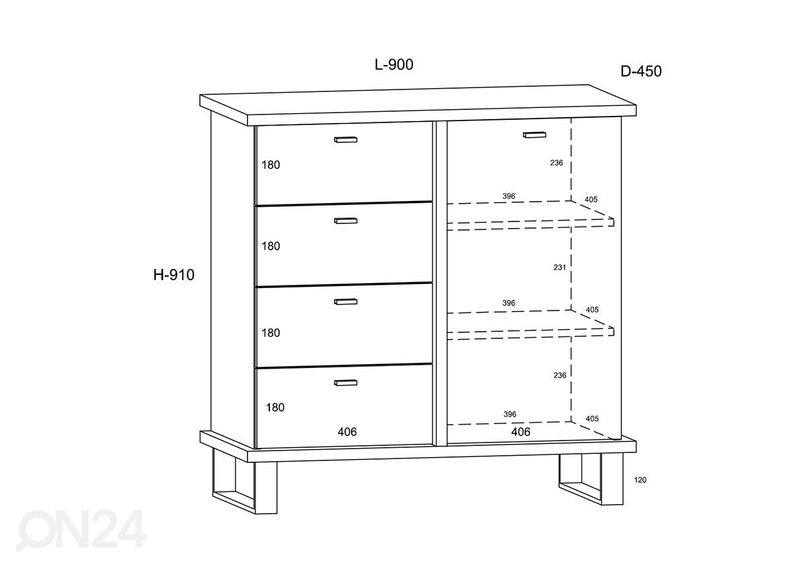Комод увеличить