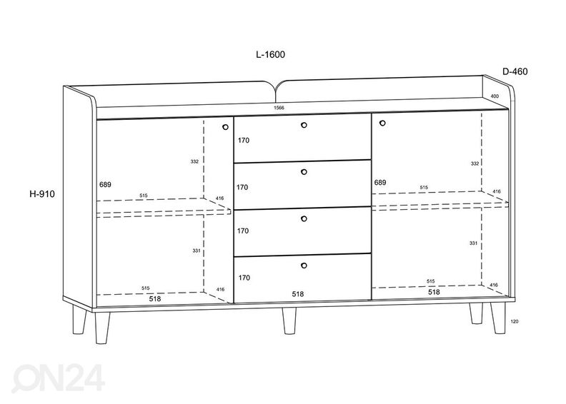 Комод увеличить