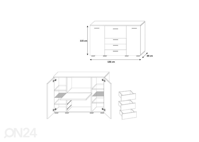 Комод увеличить