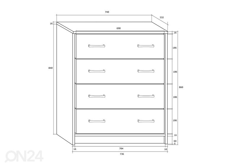 Комод 74 cm увеличить