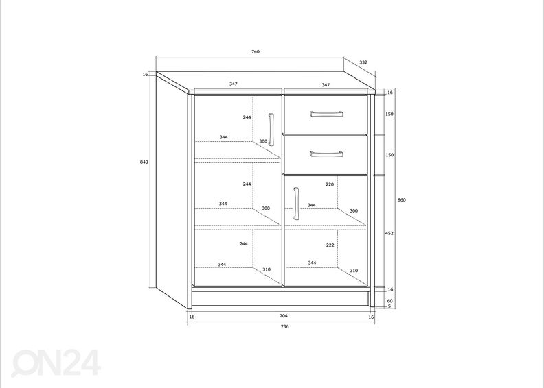 Комод 74 cm увеличить