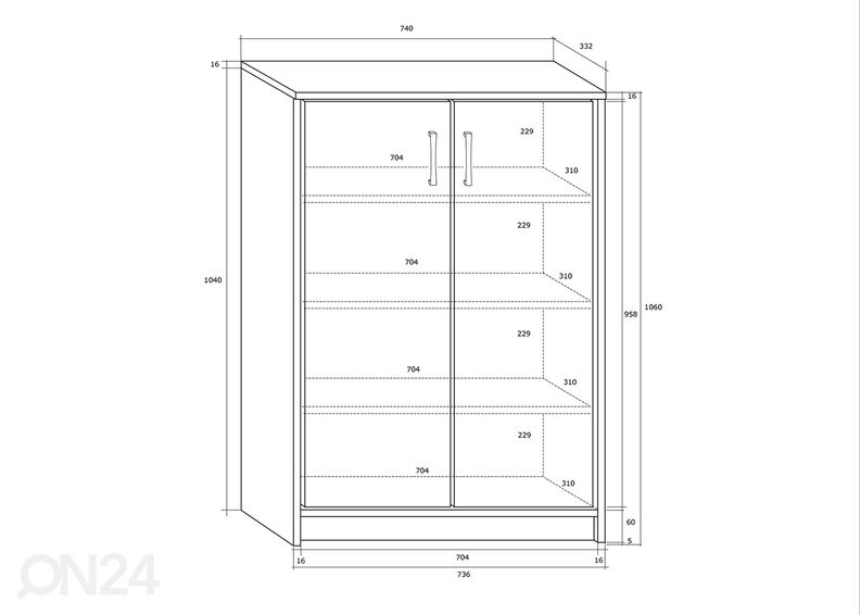 Комод 74 cm увеличить