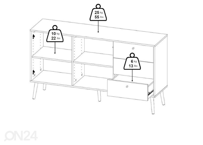 Комод Bodo 147 cm увеличить