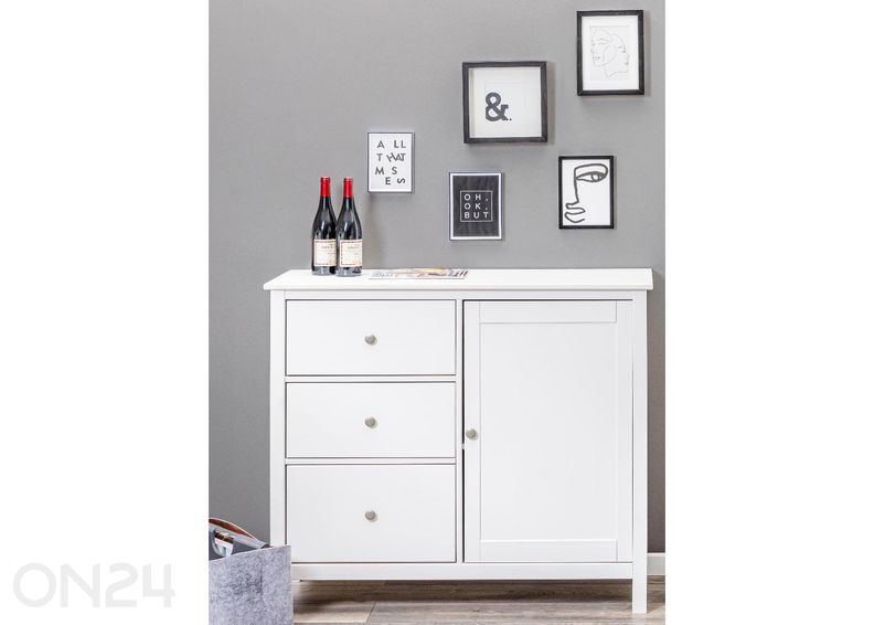 Комод Chilly Home 3+1, Белый увеличить