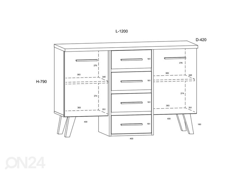 Комод Clon 120 cm увеличить