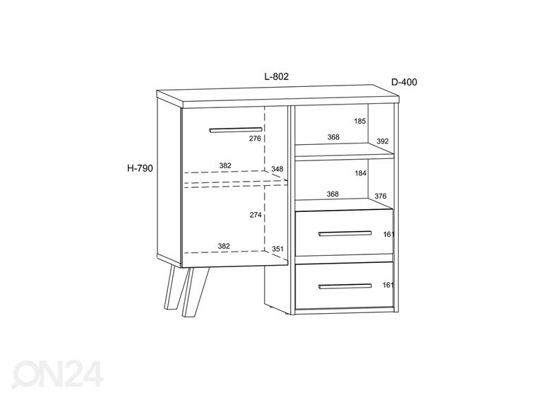 Комод Clon 80 cm увеличить
