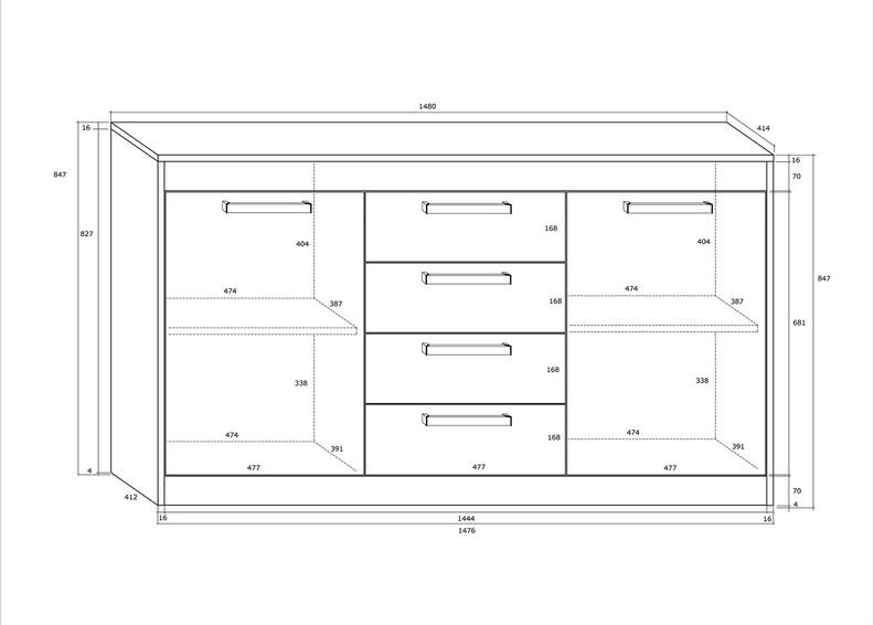 Комод Cobhy 148 cm увеличить