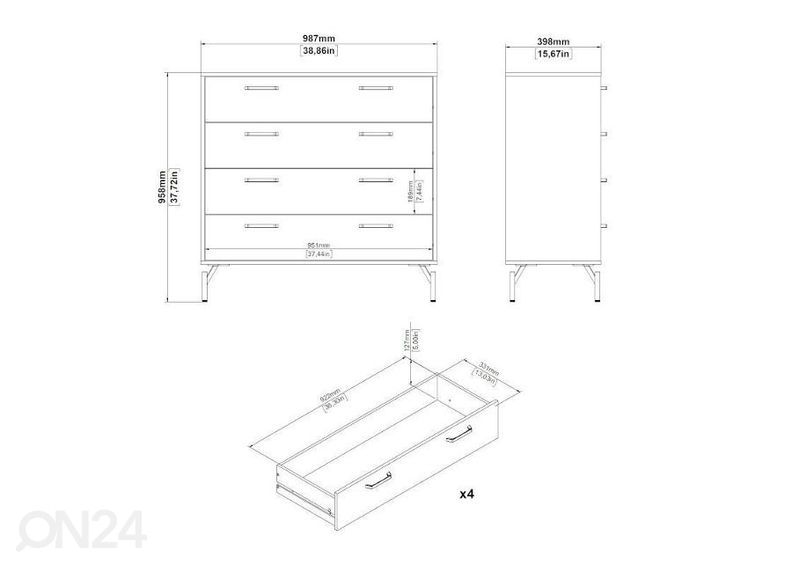 Комод Dana 98,7 cm увеличить