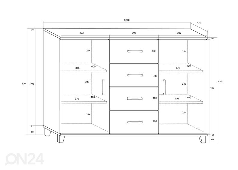 Комод Drimo 120 cm увеличить