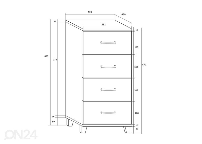 Комод Drimo 41 cm увеличить