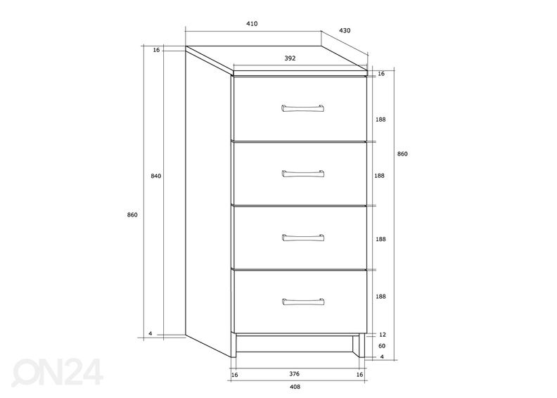 Комод Drimo 41 cm увеличить