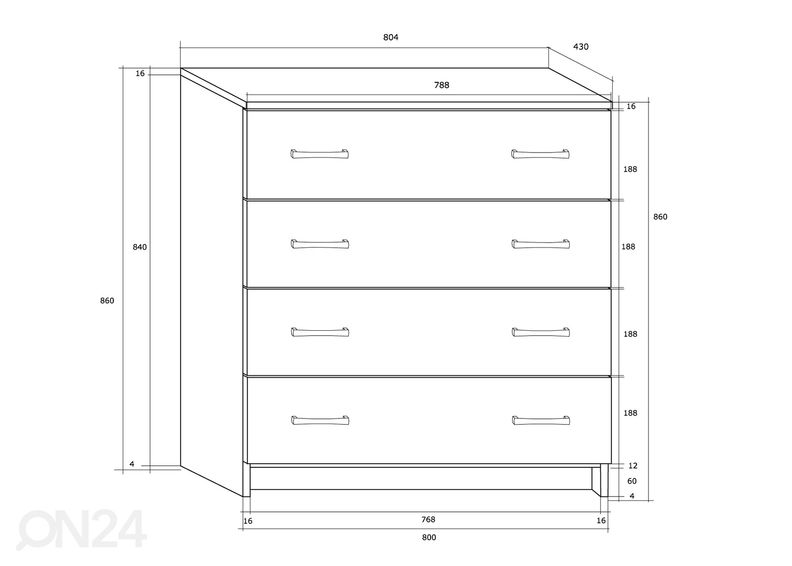 Комод Drimo 81 cm увеличить