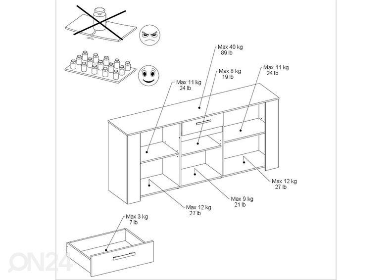 Комод Helma 184 cm увеличить