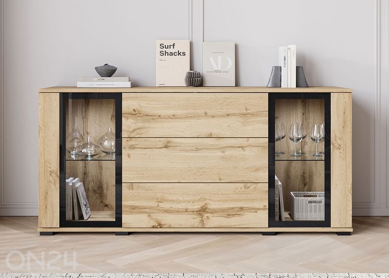 Комод Kansas 150 см + LED увеличить