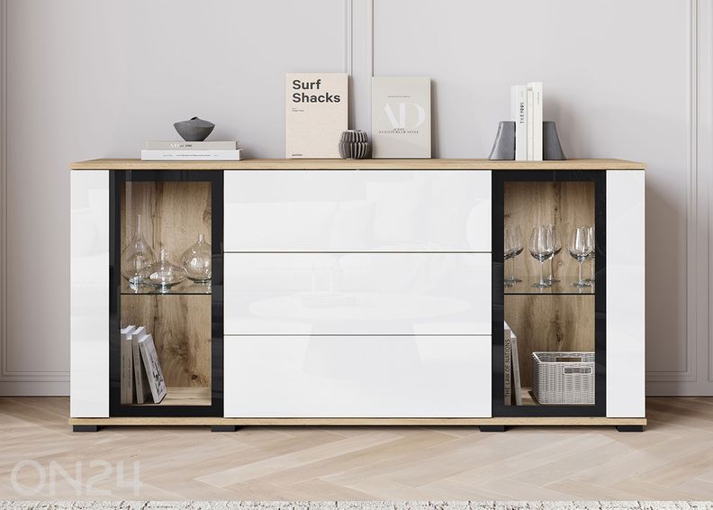 Комод Kansas 150 см + LED увеличить