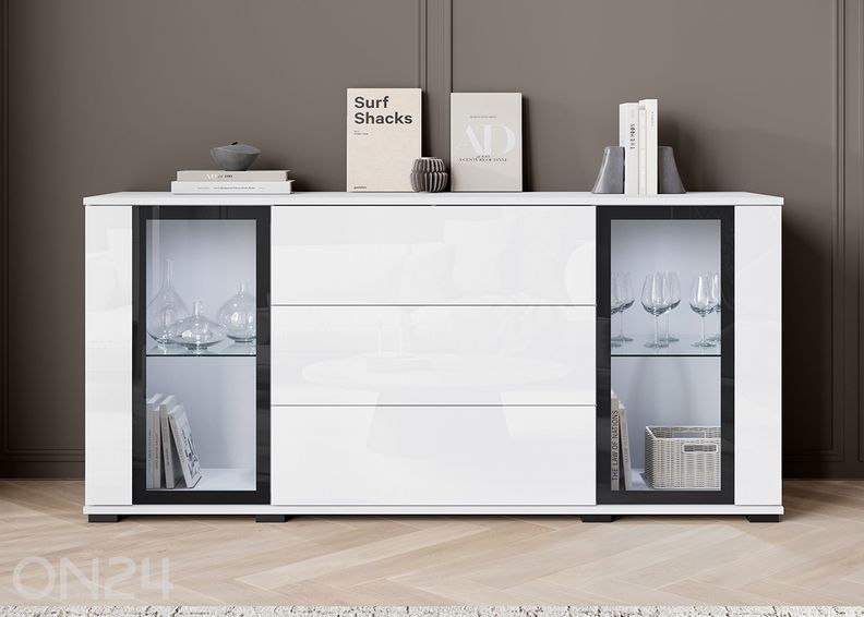 Комод Kansas 150 см + LED увеличить