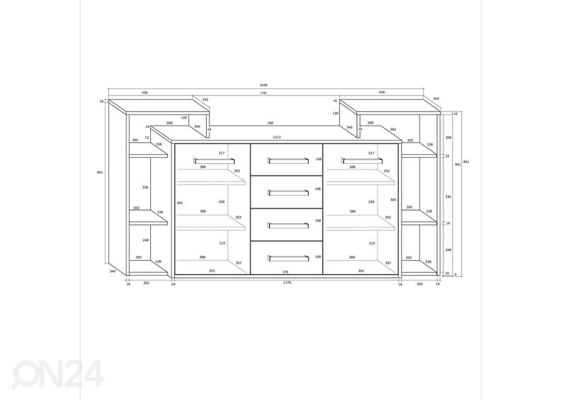 Комод Macroom 165 cm увеличить