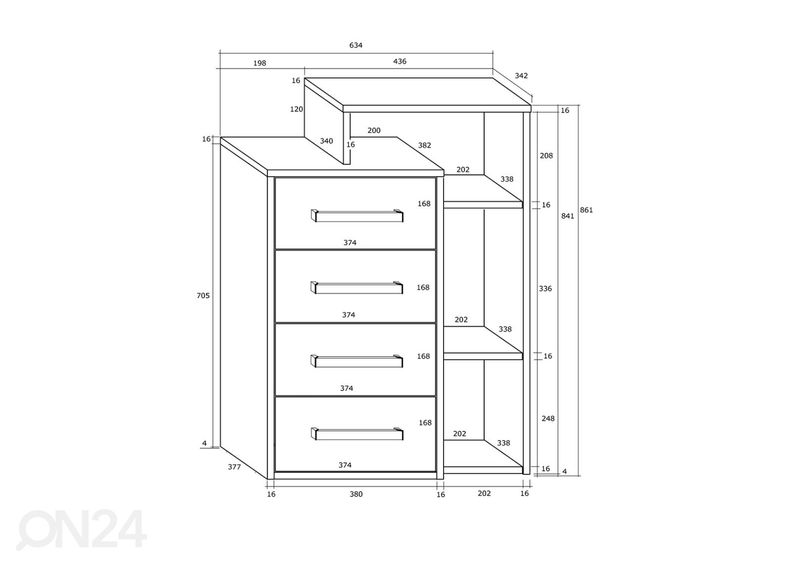 Комод Macroom 64 cm увеличить