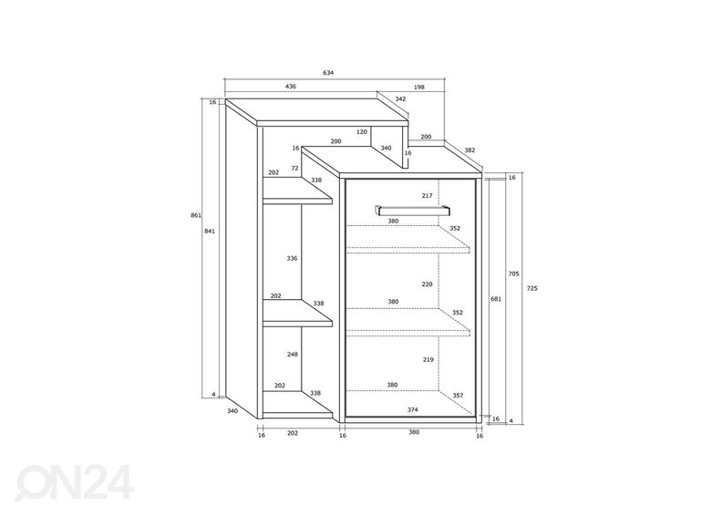 Комод Macroom 64 cm увеличить