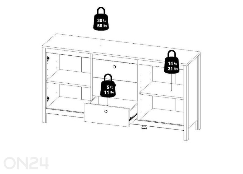 Комод Madrid 151 cm увеличить