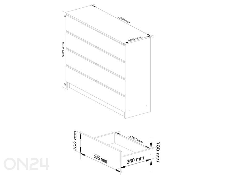 Комод Ocho 120 cm увеличить