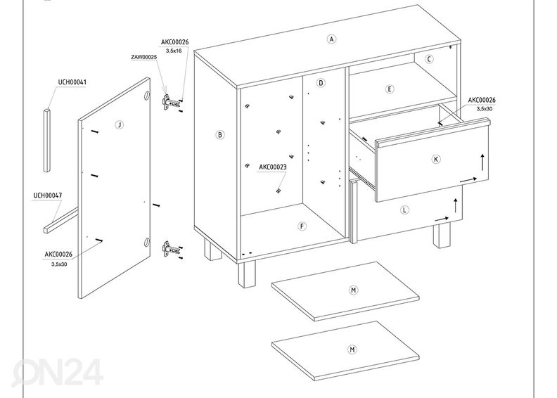 Комод Youghal 100 cm увеличить