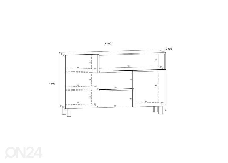 Комод Youghal 150 cm увеличить