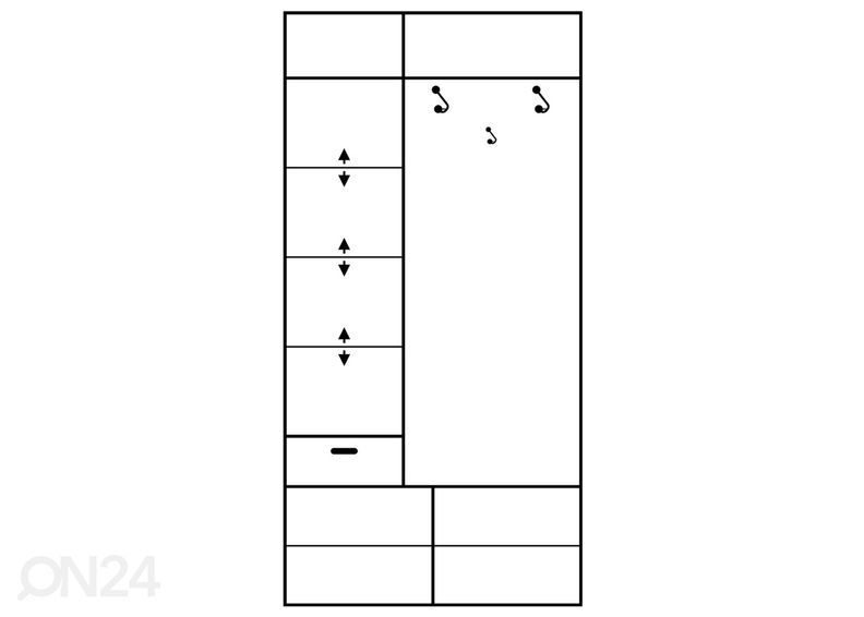 Комплект в прихожую 100 cm увеличить