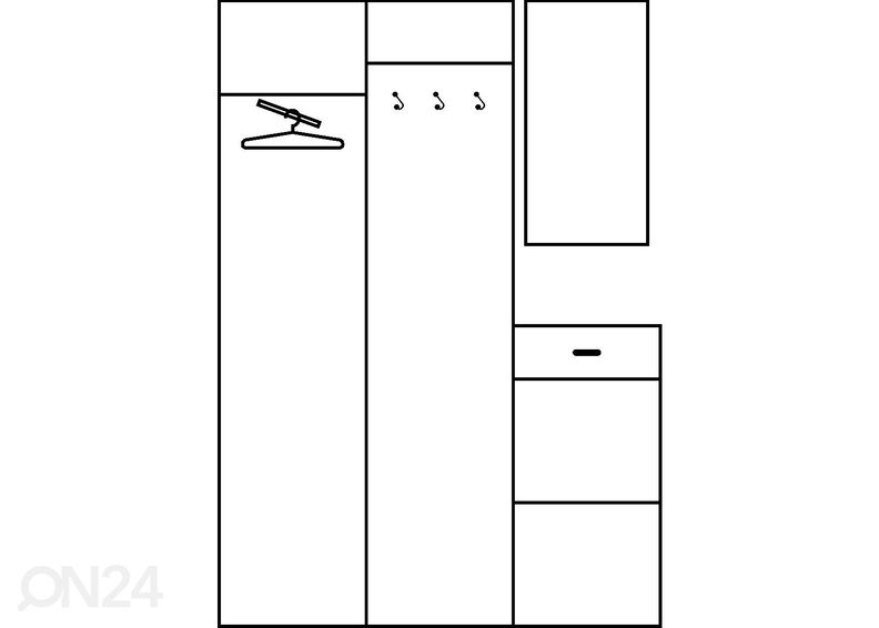 Комплект в прихожую Drimo IV 141 cm увеличить