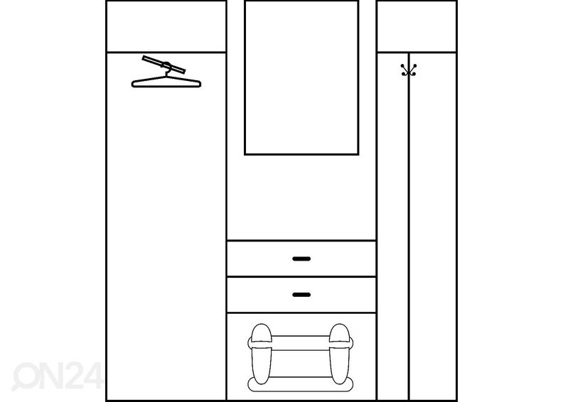 Комплект в прихожую Drimo VI 175 cm увеличить
