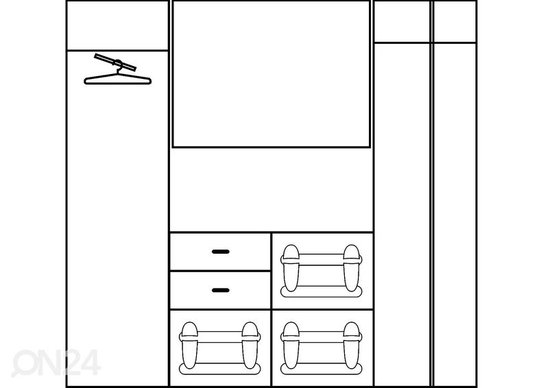 Комплект в прихожую Drimo VII 211 cm увеличить